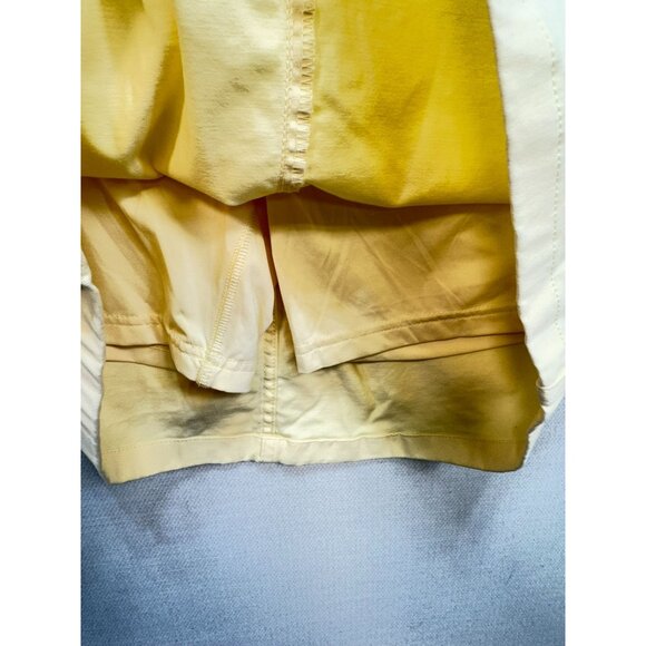 Lands End Women's Mini Skort Lightweight Cotton Size 10T Pale Yellow Casual Stre - Picture 7 of 10